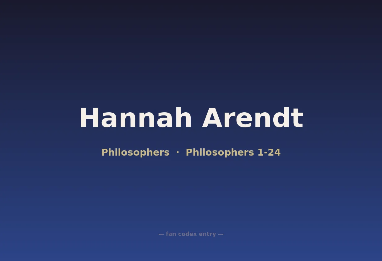 Hannah Arendt