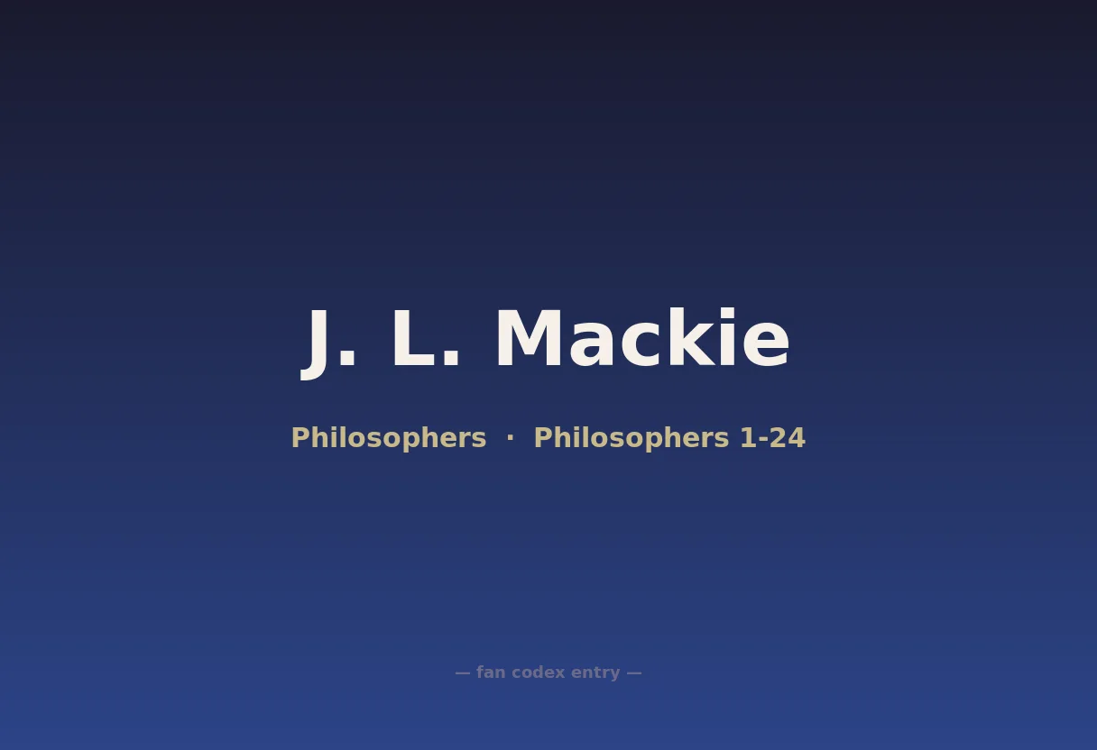 J. L. Mackie