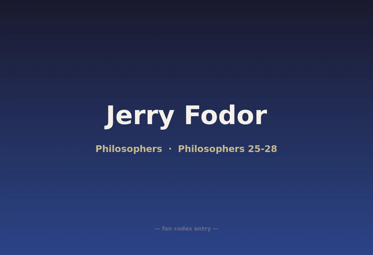 Jerry Fodor